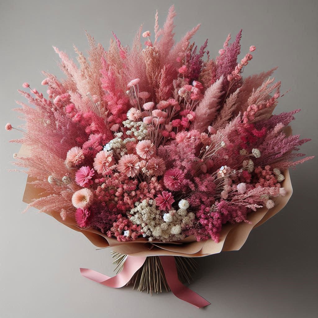 Bouquet Seche Roos - Illustration