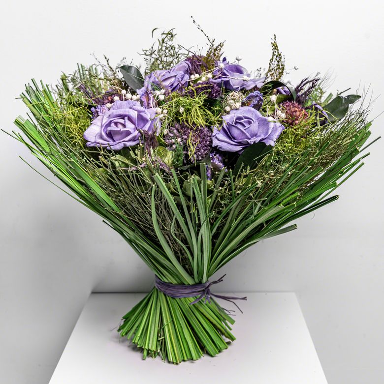 Bouquet Seche XXL Paars de chez Lilit Fleurs - Livraison de fleurs Bruxelles Bouquet Seche XXL Paars