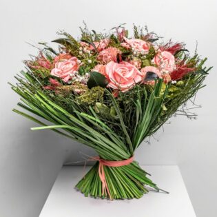 Bouquet Seche Roos