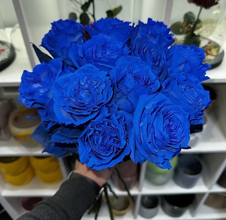 10 roses bleues