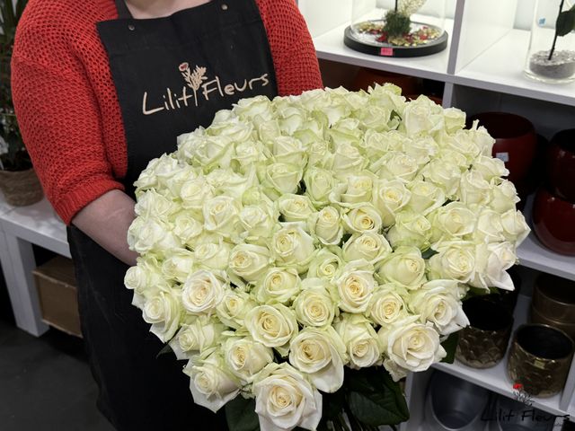 Livraison fleurs Roses blanches