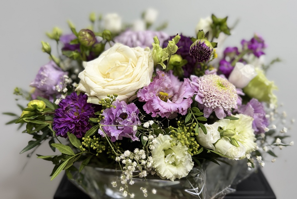 All Saints' Day Floral Arrangement - Sweet Violet - Lilit Flowers All Saints' Day Floral Arrangement - Sweet Violet - Lilit Flowers