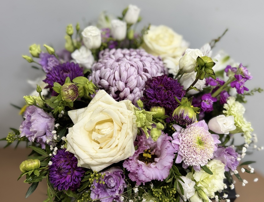 All Saints' Day Floral Arrangement - Sweet Violet - Lilit Flowers All Saints' Day Floral Arrangement - Sweet Violet - Lilit Flowers
